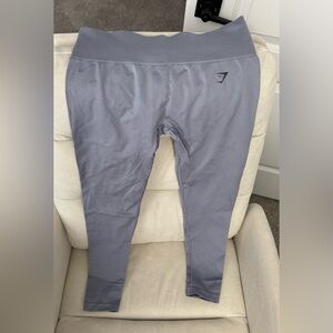 Gymshark Fit Seamless Mid Rise Leggings - Blue/Charcoal